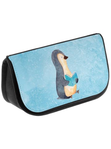 Mr. & Mrs. Panda Schminktasche Pinguin Buch ohne Spruch in Eisblau