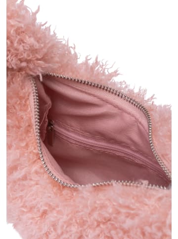 myMo Damen Tasche Mit Teddyfell in ROSA