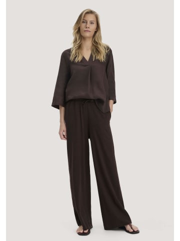 Hessnatur Jersey Hose Wide Leg  in kakao braun