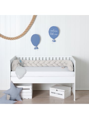 nordic coast company  Bettschlange geflochten XL Natur (L) 300cm 