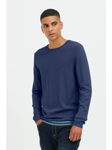 BLEND Strickpullover BHPullover 20717260 modischer Strickpullover in Blau