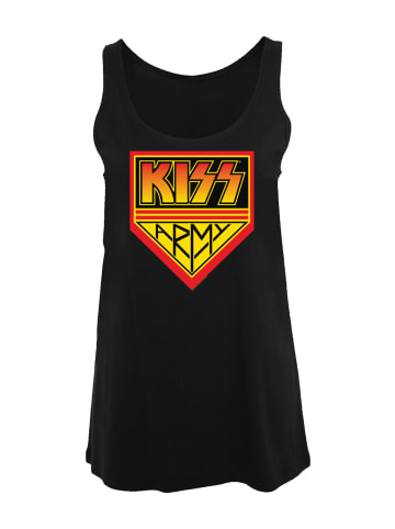 F4NT4STIC Tanktop Kiss Rock Band Army Logo in schwarz