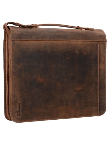 Greenland Nature Montenegro Collegemappe Leder 34 cm in braun