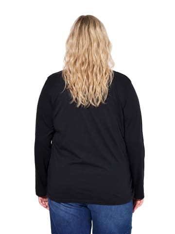 Ulla Popken Shirt in schwarz