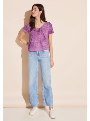 Street One 'T-Shirt mit Farbverlauf' Lila