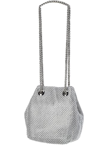 Guess Abendtasche Lua Pouch in Silver