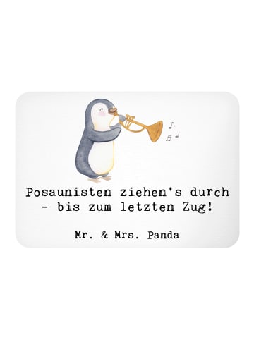 Mr. & Mrs. Panda Magnet Spruch Trombone Durchzieher mit Spruch in Weiß
