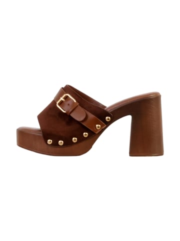 Joia Mules mit Absatz Braun