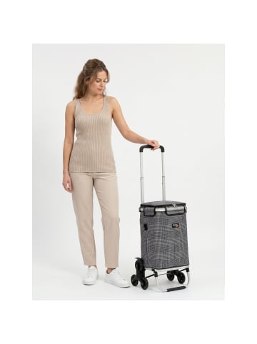Punta Fabrizio Einkaufstrolley 50 cm schwarz-weiss