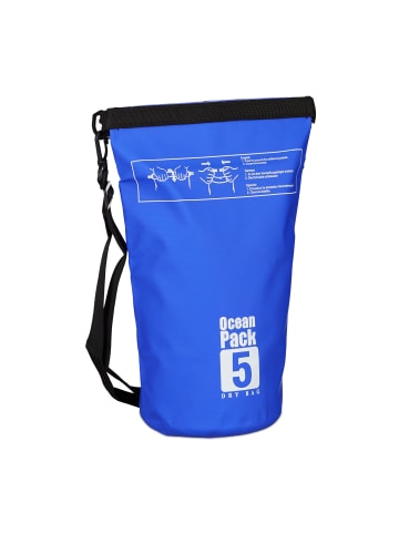 relaxdays Ocean Pack in Blau - 5 l