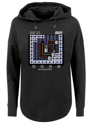 F4NT4STIC Oversized Hoodie Retro Gaming Level 45 in schwarz