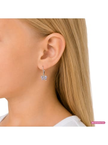 Prinzessin Lillifee Charm Creole Silber 925, rhodiniert in rosa