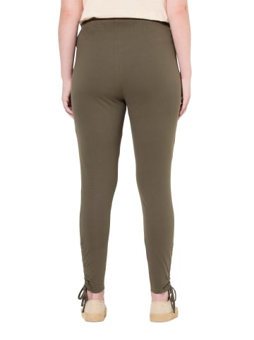 Ulla Popken Leggings in khakibraun