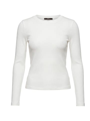 Zero  Rundhals-Shirt figurbetont in Offwhite