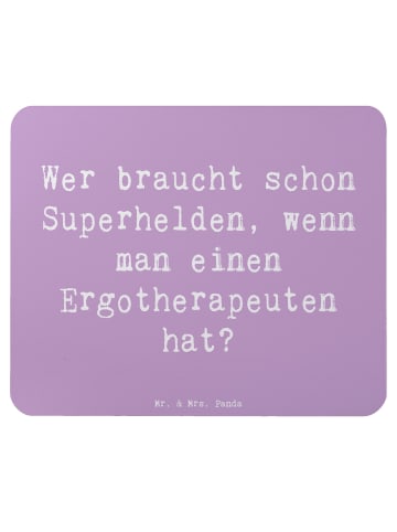 Mr. & Mrs. Panda Mousepad Spruch Ergotherapeut Held mit Spruch in Lavendeltraum