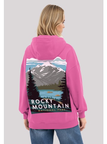 F4NT4STIC Hoodie US National Parks Rocky Mountain National Park in hyper pink