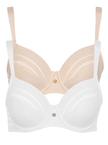 Lisca 2er Pack Bügel BH in skin-white