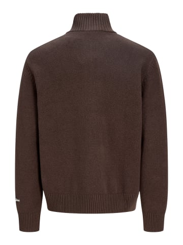 Jack & Jones Sweatshirt mit halbem Reißverschluss in Mulch