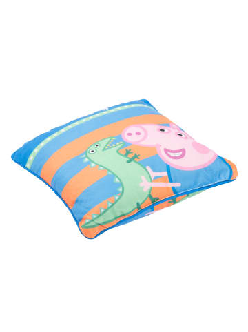 United Labels Peppa Wutz Dekokissen - George  30 x 30cm in blau