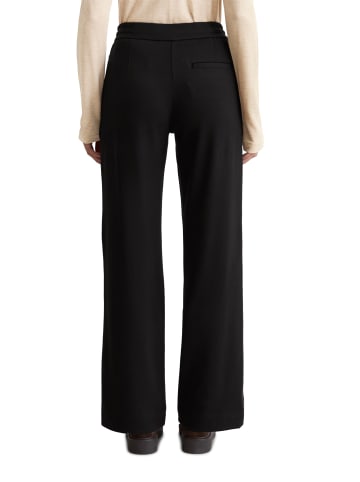Marc O'Polo Twill-Jerseyhose wide in Schwarz