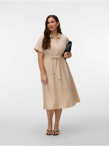 Vero Moda Hemdblusenkleid in Cement