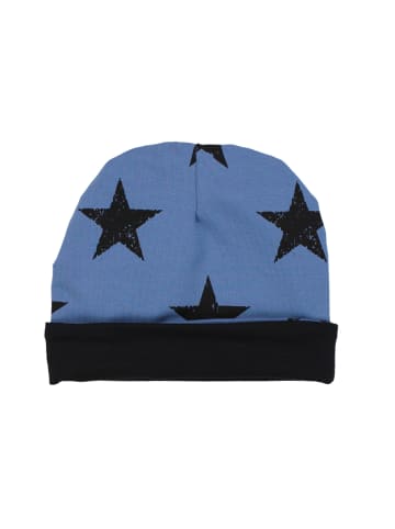 TupTam Unisex Kinder Beanie Mütze Schlauchschal Set in schwarz/blau