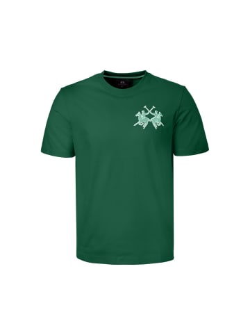 La Martina T-Shirt MCR008 in dunkelgruen