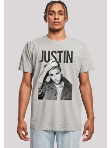 F4NT4STIC T-Shirt Justin Bieber in grau meliert