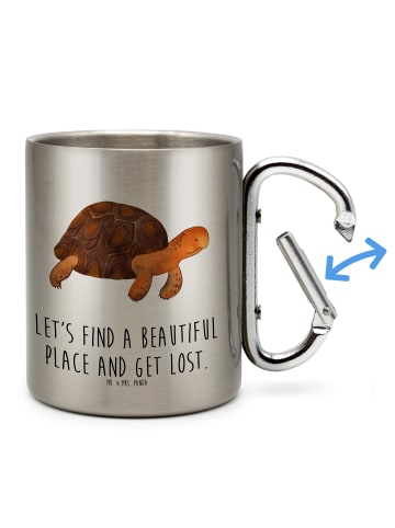 Mr. & Mrs. Panda Tasse Schildkröte MHerzieren mit Spruch in Silber