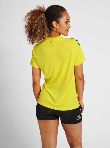 Hummel T-Shirt Hmlcore Damen in BLAZING YELLOW/TRUE BLUE