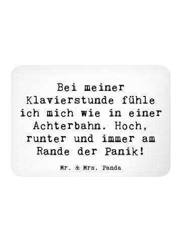 Mr. & Mrs. Panda Magnet Spruch Klavier Achterbahn mit Spruch in Weiß