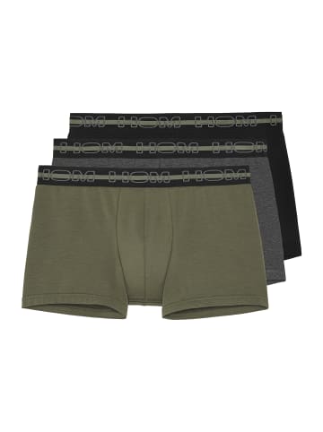 HOM Boxer Briefs 3-Pack Bernie #2 in Schwarz / Grau / Khaki