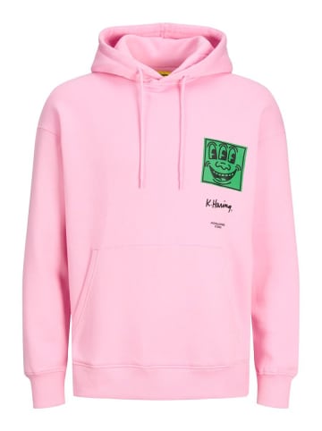 Jack & Jones Kapuzenpullover in Prism Pink