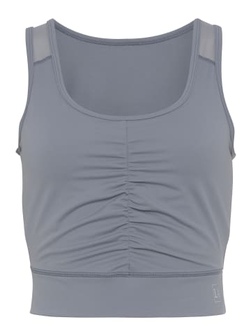 LASCANA ACTIVE Crop-Top in blau-grau