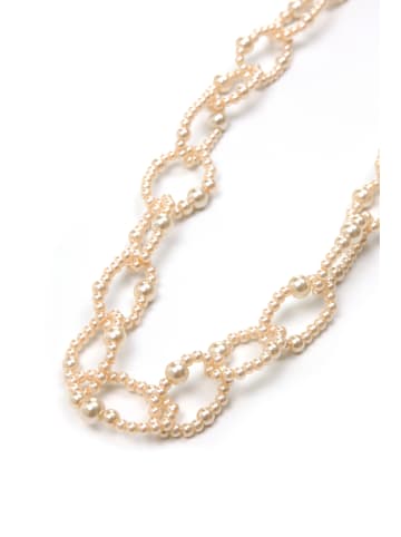 collezione alessandro Lange Kette " Jesse " in elfenbein