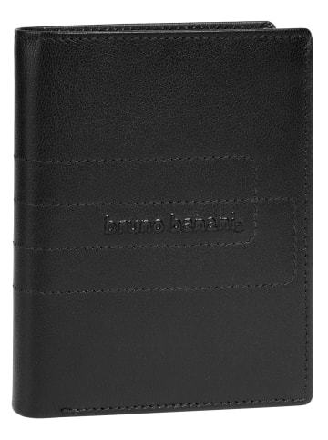 Bruno Banani Geldbörse echt Leder in schwarz