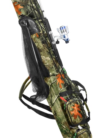 Normani Outdoor Sports Rutentasche 1,50 m RodBox Triple in Autumn Camo