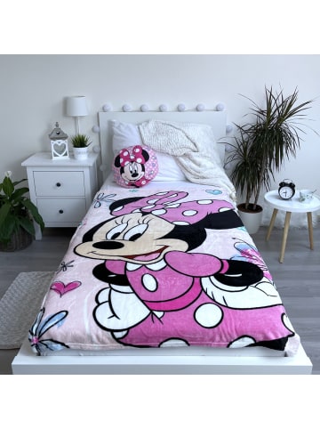 Disney Minnie Mouse Flowers Mikrofleece-Decke