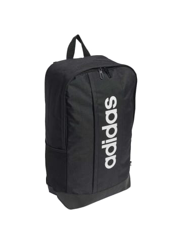adidas Linear - Rucksack 45 cm (black/black/white) in schwarz weiß