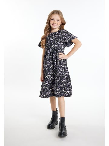 DreiMaster Mädchen (Kids) Kleid in Schwarz Blume