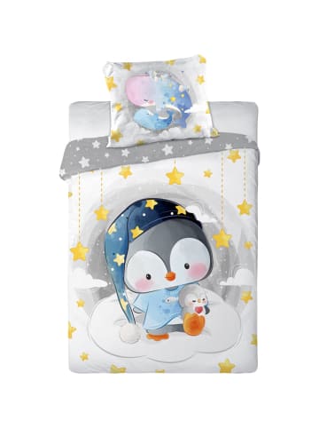 Faro Tekstylia Bettwäschebezug Pinguin in weiss