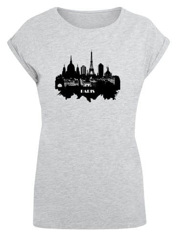 F4NT4STIC T-Shirt PARIS SKYLINE SHORT SLEEVE TEE in grau meliert