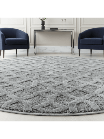KADIMA DESIGN Teppich 3D Waschbar Geometrisch EISACK Strapazierfähig OEKO-TEX