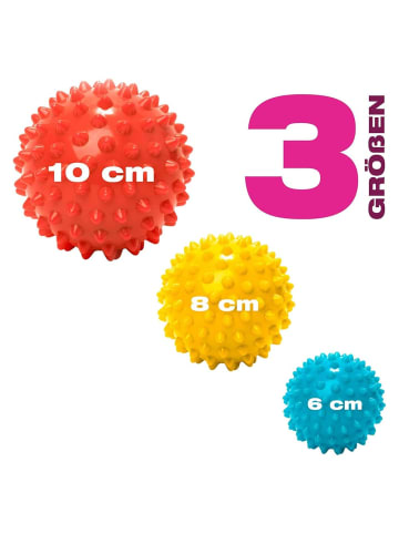 DoYourFitness Igel-Ball Nica 6cm schwarz mit Spikes Schwarz