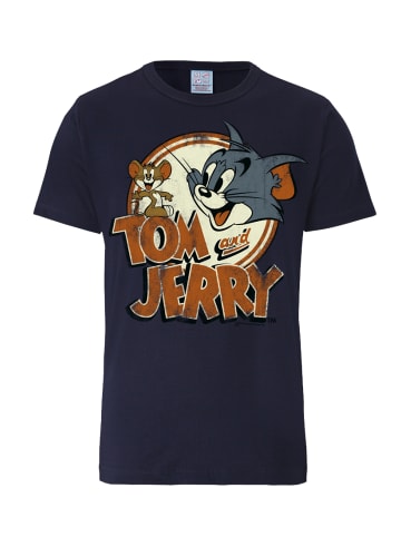 Logoshirt T-Shirt Tom und Jerry in dunkelblau
