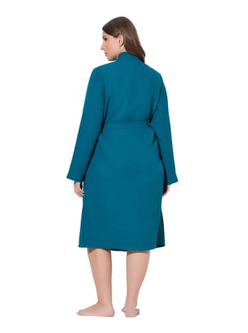 Ulla Popken Bademantel in kräftiges petrol