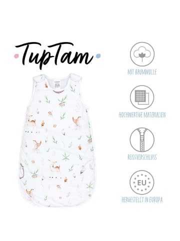 TupTam Baby Ganzjahres Schlafsack Wattiert in weiß/beige