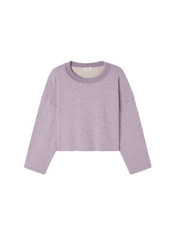 American Vintage Sweatshirt mit Rundhalsausschnitt in Mauve Chine