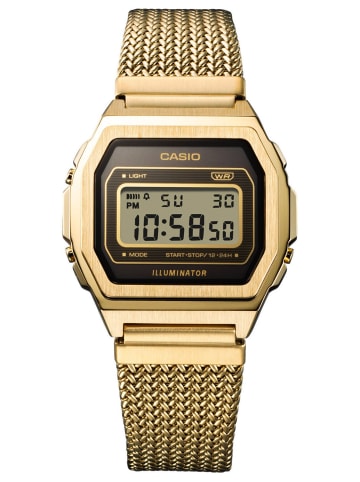 Casio Vintage Iconic Damenuhr Goldfarben/Dunkelbraun