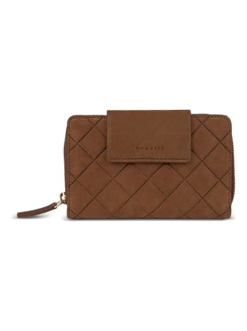 Bugatti Fabia Geldbörse RFID Schutz Leder 16 cm cognac